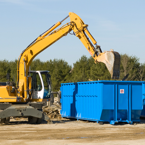 are there any restrictions on where a residential dumpster can be placed in Nordland